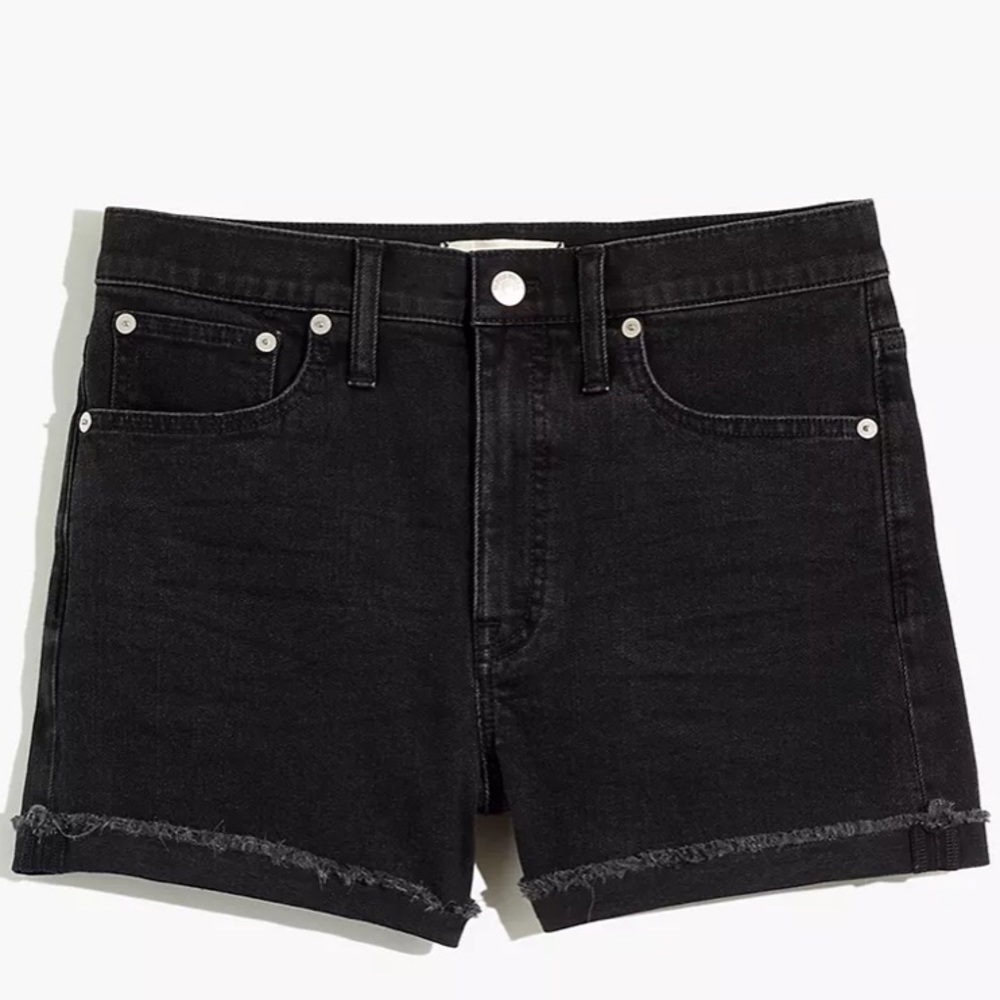 Madewell Black Denim Shorts